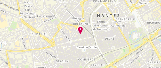 Plan de 1083 et Modetic, 7 Rue Guépin, 44000 Nantes