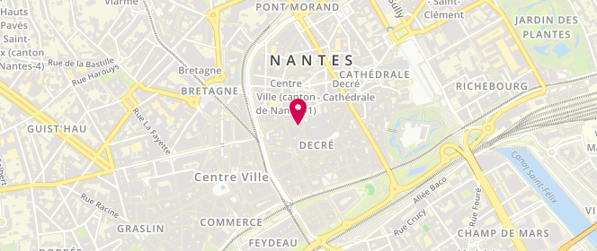 Plan de La Perle d'Orient, 2 Rue des Bons Français, 44000 Nantes