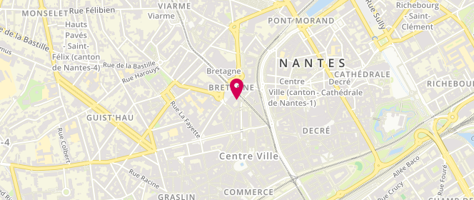 Plan de Dulcine, 3 Rue du Pont Sauvetout, 44000 Nantes