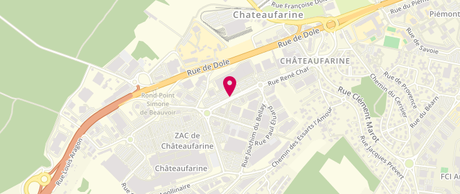 Plan de Undiz, Ens Centre Commercial Châteaufarine Rue René Char, 25000 Besançon