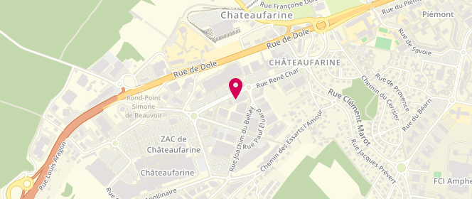 Plan de Aubert Besançon, Face à Kiabi et Cultura
10 Rue René Char Zone Commerciale de Chateaufarine, 25000 Besançon