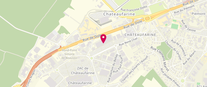Plan de Tape à l'Oeil, Zone Commerciale Chateaufarine
Rue René Char, 25000 Besançon
