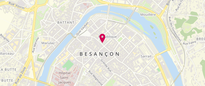 Plan de Jules Besancon, 21 Rue des Granges, 25000 Besançon