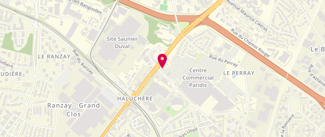 Plan de Armand Thiery, Centre Commercial Paridis
10 Route de Paris, 44300 Nantes