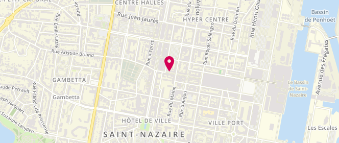 Plan de Damart, et des Arts
26 Rue de la Paix, 44600 Saint-Nazaire