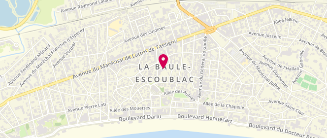 Plan de Cote de Nacre Cote d'Amour, 2 avenue de Noirmoutier, 44500 La Baule-Escoublac