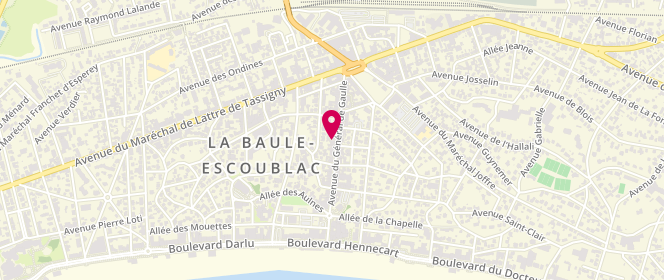 Plan de Les Pipelettes, 93 avenue du Général de Gaulle, 44500 La Baule-Escoublac