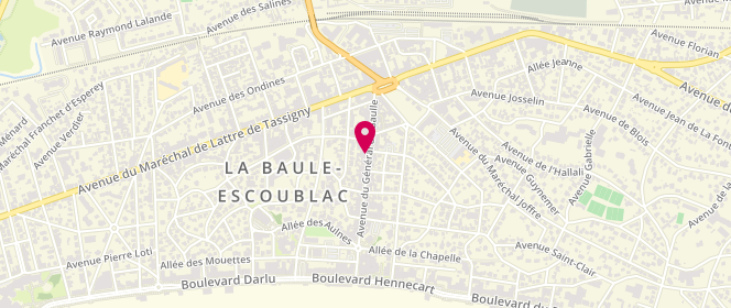 Plan de Le Boudoir de Lili, 109 avenue du Général de Gaulle, 44500 La Baule-Escoublac