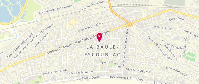 Plan de O Comptoir d'Emilie, 19 avenue des Ibis, 44500 La Baule-Escoublac