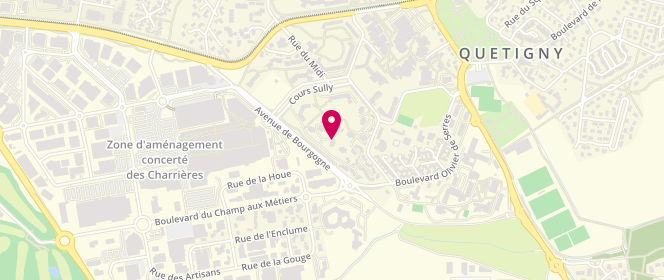 Plan de Promod, Centre Commercial Carrefour Avenue Bourgogne, 21800 Quetigny