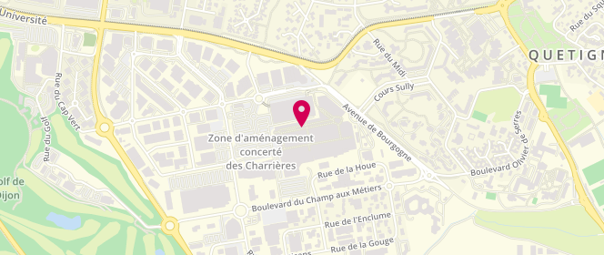 Plan de Armand Thiery Femme, Avenue de Bourgogne Centre Commercial Carrefour Grand, 21800 Quetigny