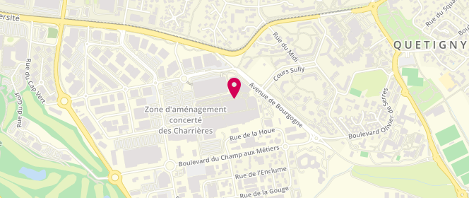 Plan de Darjeeling, Centre Commercial Carrefour avenue de Bourgogne, 21800 Quetigny