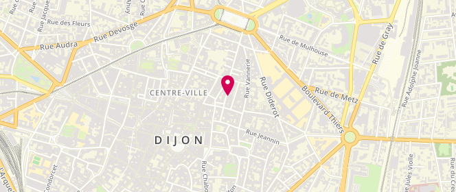 Plan de Frip'onne, 91 Rue Jean Jacques Rousseau, 21000 Dijon