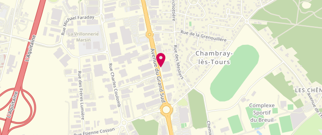 Plan de Orchestra Premaman, Ma Petite Madelaine Avenue Grand Sud, 37170 Chambray-lès-Tours