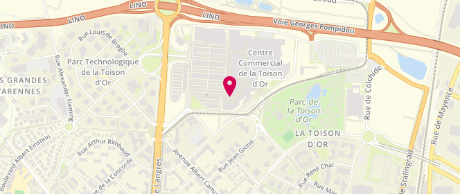 Plan de Blue Box, Centre Commercial de la Toison d'Or
Route de Langres, 21000 Dijon