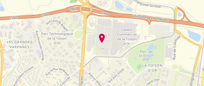 Plan de Bizzbee, Centre Commercial Toison d'Or Voie Georges Pompidou, 21000 Dijon