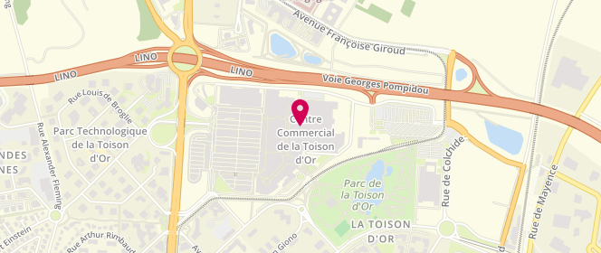 Plan de Jules Dijon-Toison d'Or, C. Cial. La Toison d'Or
78 Place de la Tonnelle, 21000 Dijon