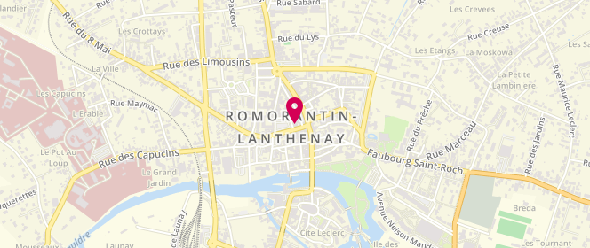 Plan de No Comment, 1 place de la Paix, 41200 Romorantin-Lanthenay