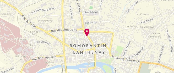 Plan de IMUA, 104 Rue Georges Clemenceau, 41200 Romorantin-Lanthenay