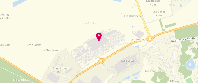 Plan de Célio, Rue des Chardonnes, 41200 Romorantin-Lanthenay