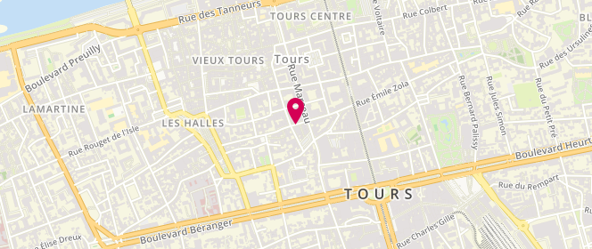 Plan de Territoire d'Homme, 28 Rue Néricault Destouches, 37000 Tours