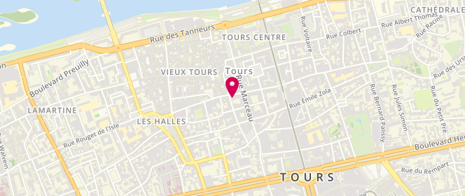 Plan de Augustine Concept Store, 40 Rue des Halles, 37000 Tours