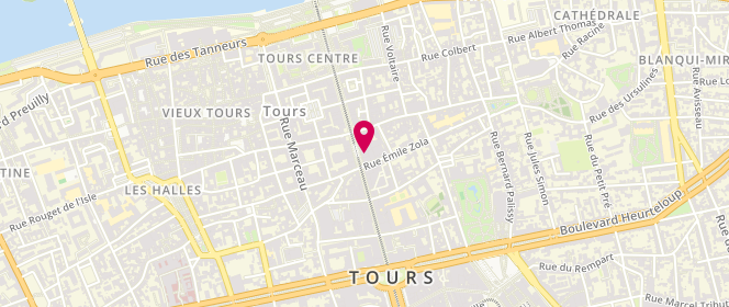 Plan de Jules Tours-Rue Nationale, 60 Rue Nationale, 37000 Tours
