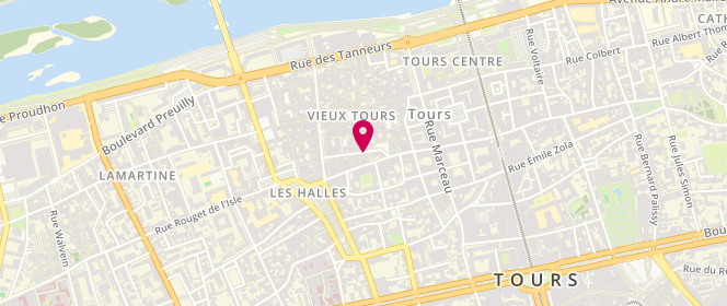 Plan de Vagadonde, 8 Rue de Chateauneuf, 37000 Tours