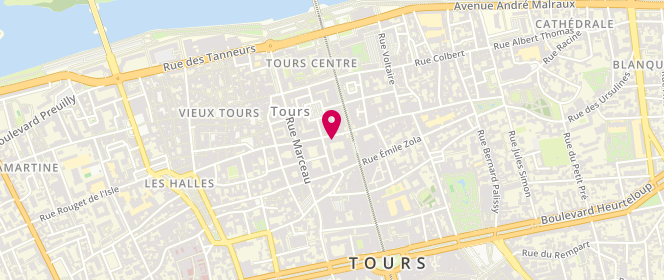 Plan de Eric Bompard, 10 Rue des Halles, 37000 Tours