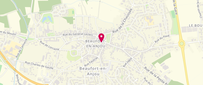 Plan de La p'tite boutique, 3 Rue de Bertin, 49250 Beaufort-en-Anjou
