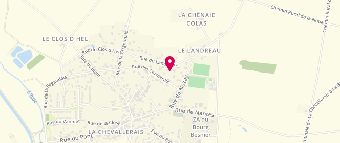Plan de Malyana Boutique, 7 Rue du Landreau, 44810 La Chevallerais
