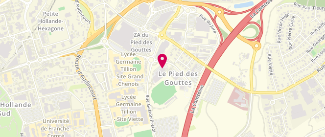Plan de Cache Cache, 1 Rue Gaston Pretot Zone Aménagement des Pieds de Gouttes, 25200 Montbéliard