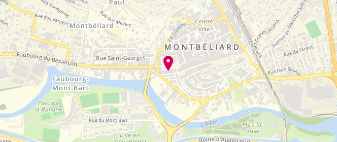 Plan de L'Atelier, 25 place Denfert Rochereau, 25200 Montbéliard