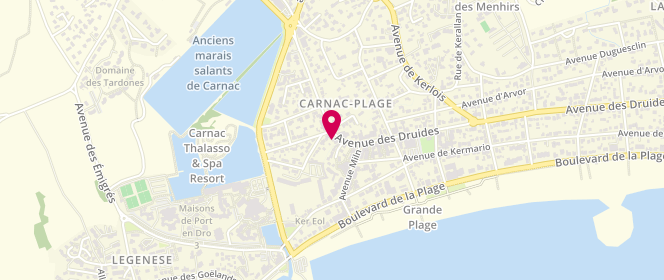 Plan de Bretagne Glisse, 40 avenue Des Druides, 56340 Carnac