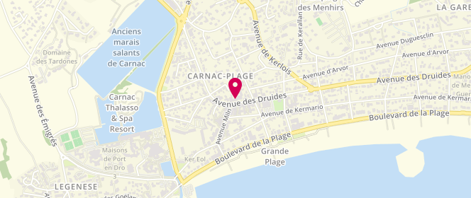 Plan de Orson Bay Carnac, 53 avenue des Druides, 56340 Carnac