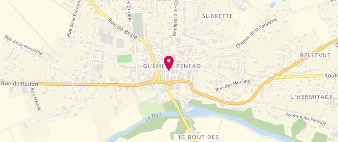 Plan de Melle Hortense, 10 Rue de l'Église, 44290 Guémené-Penfao