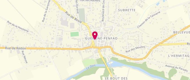 Plan de Rétrose, 13 Rue du Vélodrome, 44290 Guémené-Penfao