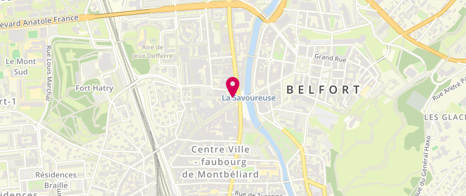 Plan de Jacqueline Riu, Centre Commercial Les Faubourgs
4 Faubourg de France, 90000 Belfort