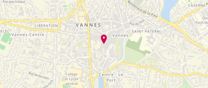 Plan de A l'Aise Breizh, 7 Rue des Halles, 56000 Vannes