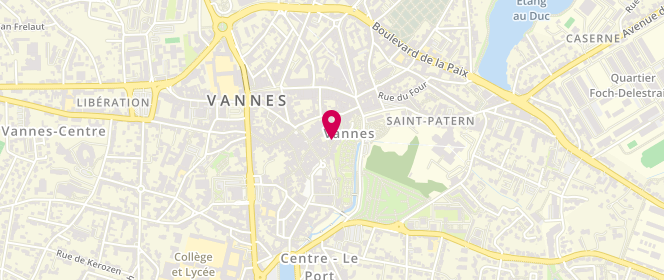 Plan de L'AUTHENTIQUE - Tradition & Modernité, 7 Rue des Vierges, 56000 Vannes
