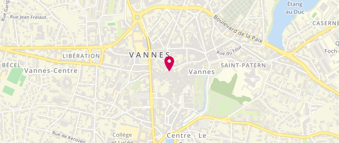 Plan de Geox, 6 Rue Saint-Salomon, 56000 Vannes