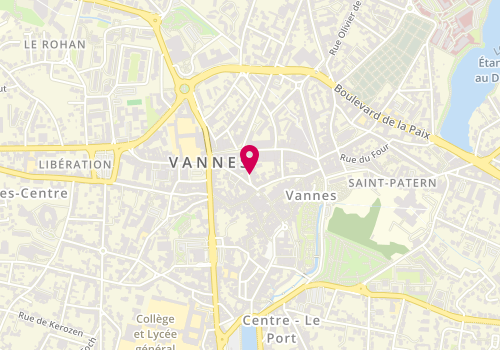 Plan de Antonelle Vannes, 4 Rue Billault, 56000 Vannes