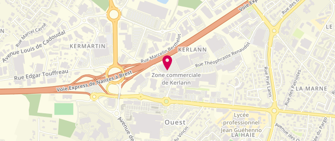 Plan de Kaporal, Zone Commerciale de Kerlann
46 Rue Théophraste Renaudot, 56000 Vannes