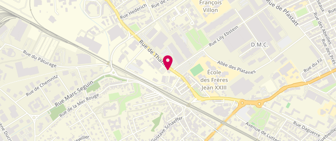Plan de Spinali Design, 21 Rue de Thann, 68200 Mulhouse