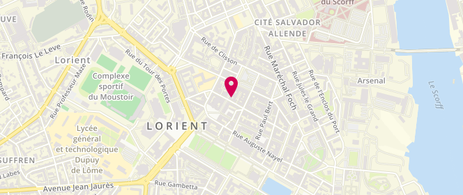 Plan de Le Tiroir des Filles, 11 Rue de l'Assemblée Nationale, 56100 Lorient