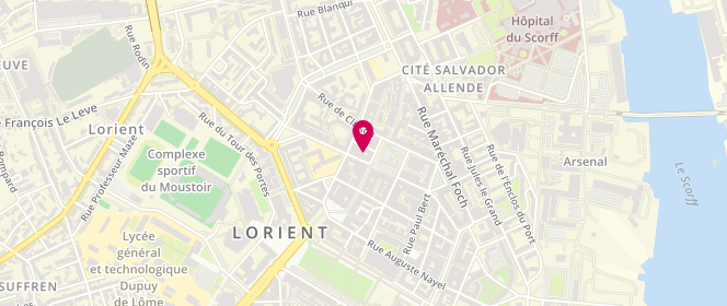 Plan de Johane Lorient - Vêtements femme, 3 Rue Vauban, 56100 Lorient