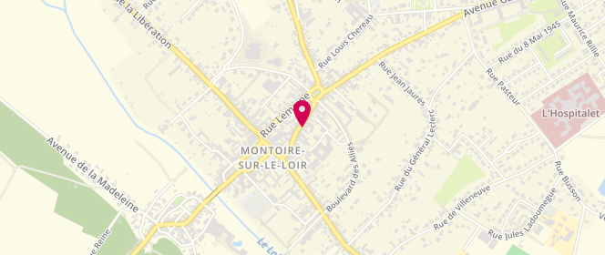 Plan de Ewanelia, 38 Rue Saint-Denis, 41800 Montoire-sur-le-Loir