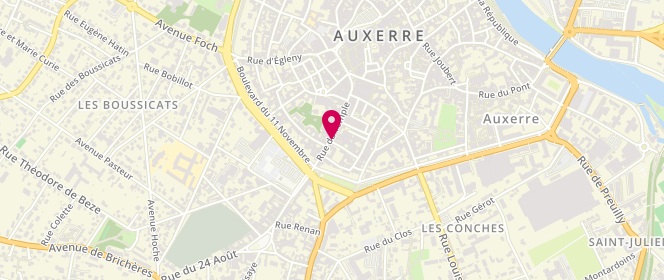 Plan de Boutique Serge Blanco, 47 Rue du Temple, 89000 Auxerre