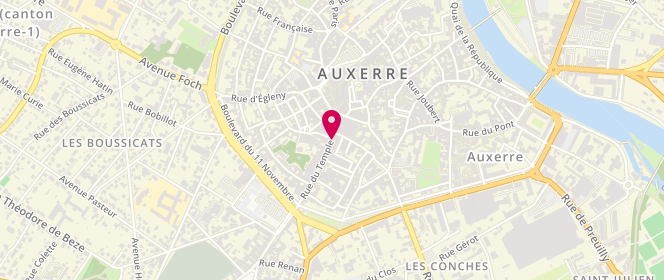Plan de Sud Express, 13 Rue du Temple, 89000 Auxerre