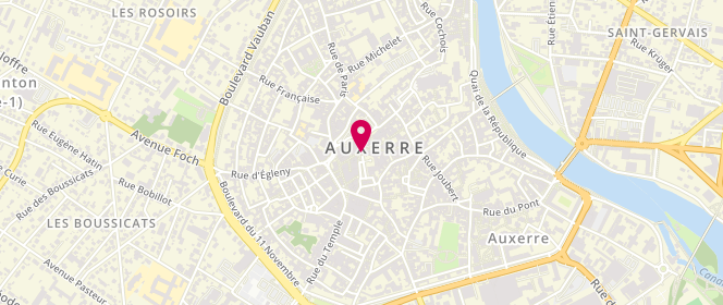 Plan de L'Étincelle de Paris, 5 place de l'Hôtel de Ville, 89000 Auxerre
